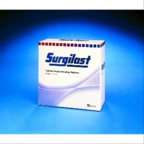 Surgilast Tubular Elastic Bandage Retainer - 25 yard roll (stretched) - White - 9" 25 yd roll (stretched) chest, back, perineum, axilla White