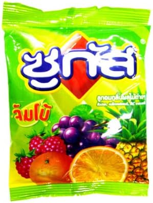 Sugus Jumbo Chewy Candy Assorted Fruity Blackcurrant Raspberry Orange Pineapple From Thailand