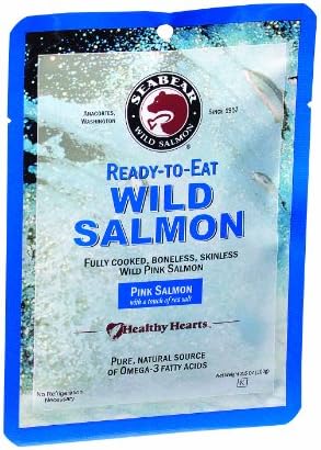 Ready to Eat Wild Pink Salmon in 3.5 oz Pouches (One 3.5 oz pouch)