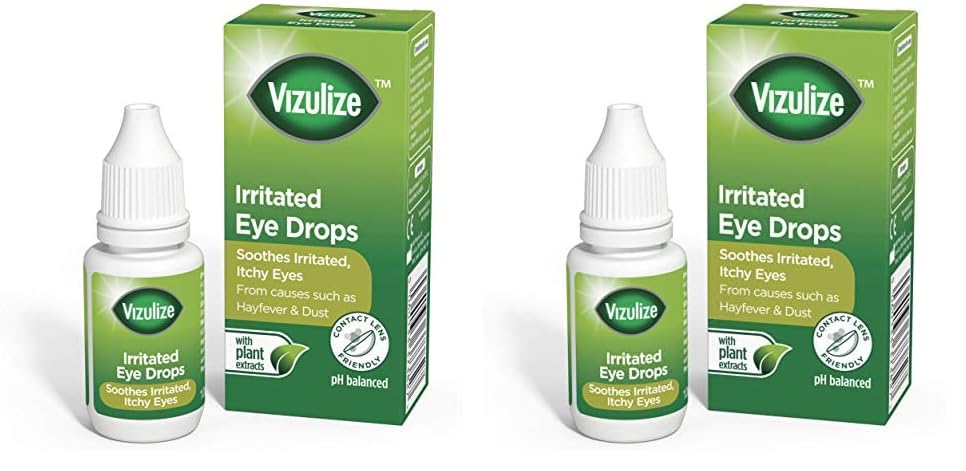 Vizulize Soothing Irritated Eye Drops, 10ml (Pack of 2)