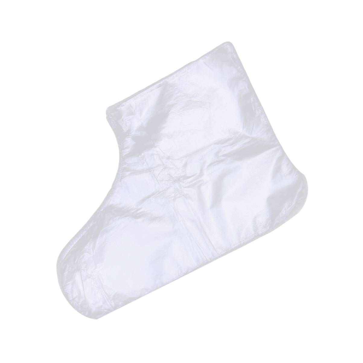 Exceart 200 pcs Paraffin Bath Liner Clear Plastic Disposable Booties for Foot Pedicure Hot Spa Wax Treatment Thermal Therapy Feet Covers Bags Plastic Socks Liners