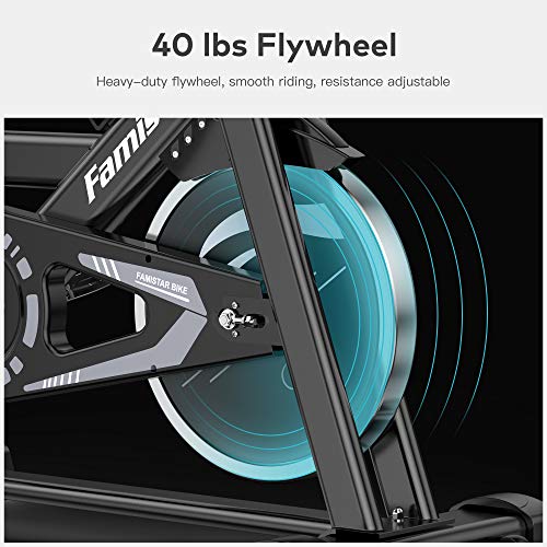 40-lbs-Quiet-Flywheel-Max300-lbs-Capacity-Exercise-Bike-Carbon-Steel-Heavy-duty-Indoor-Cycling-Stationary-Bike-with-LCD-Display-Adjustable-Comfortable-Seat-and-Smooth-Quiet-Belt-Smart-Handlebars-for-H