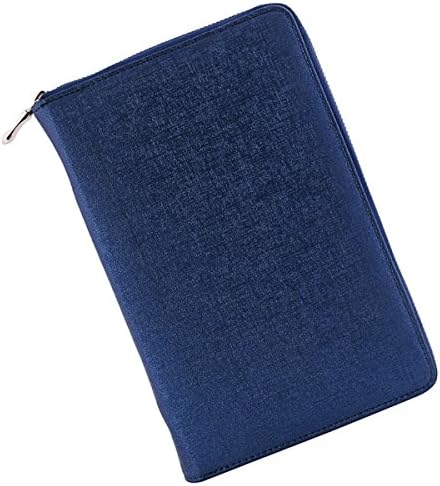 Nail Stamping Plates Holder Case 120 Slots Synthetic Leather Organizer in Black and Blue Pink Pattern Empty Template Case Holder Bag(Blue)