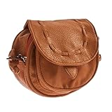 Women Girls Small Cute Handbag Totes Shoulder Bag Adjustable Strap /Brown
