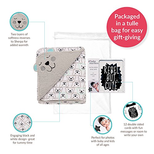 Baby Starters 13-Piece Modern Moments Blanket and Photo Prop Cards Set