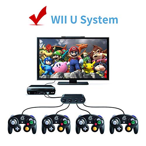 image for 【2019 Upgraded】 Switch Gamecube Controller Adapter, Lxuemlu Super 