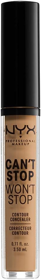 NYX Can’t Stop Won’t Stop Contour Concealer Golden 24HR Matte Full Coverage view 2