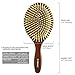 Professional Natural Wooden Bristle Detangling Hair Brush Large by Rolencos