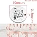 JGFinds Inspirational Message Charms (Live Your Dream, Never Give Up) Silver Tone, 60 Pack