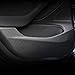 BASENOR Tesla Model 3 Door Anti-Kick Mat Leather Carbon Fiber Protector for All Four Door(4 PCS/Set) V2.0 [Upgraded]