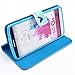 Deego Smile PU Leather Magnet Flip Wallet Cover with Stand for LG G3 - Mile