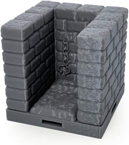 Locking Dungeon Tiles - Jail and Holding Cells, Paintable 3D Printed Tabletop Role Playing Game Terrain Scenery for 28mm Miniatures - Image 5