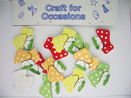 Greeting Card Embellishments - Astd Toadstools (12 pieces)