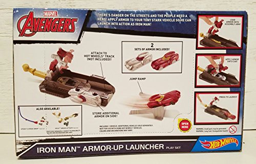 Hot Wheels Marvel Avengers Iron Man Armor-Up Launcher