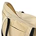 Handy Laundry Canvas Tote Beach Bag - Large Bags with Shoulder Straps, Strong Enough to Carry Beach Gear and Wet Towels. Front Pocket, Zippered Top Closure. (Black)