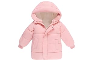 Evensu Toddler Boys Girls Winter Coat Warm Fleece Jacket for Kids 1-5T