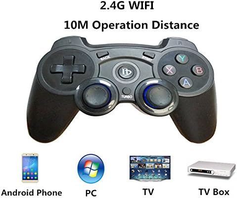 2.4G USB Wireless Gamepad Controller - Super Signal Gaming Joystick Handle Game Controller for Android/ IOS/ PC/ PS3/ Smart TV