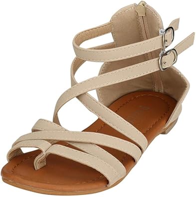 lace up sandals flat amazon