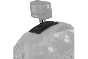 WAPEALY Tactical Helmet Mount with Hook&Loop Fast-Attach Adapter for Flashlight Sports HD Camera M-LOK Plate GoPro Mount M1913 Rail Helmet Accessories