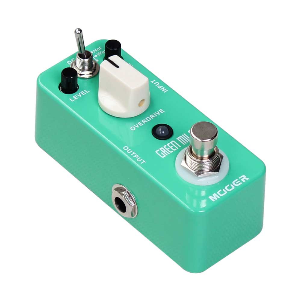 Mooer Green Mile, overdrive micro pedal, Sea Foam Green