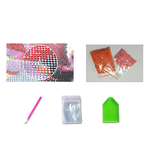 Chige DIY 5D Diamond Painting Kit, Cross Stitch Craft Kits Rhinestone Embroidery Wall Stickers Pasted Picture Drawing for Living Room Craft Home Wall Decor (Owl)