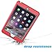 MoKo iPad Mini 3 / 2 / 1 Case, Silicone + Black Hard Polycarbonate Protector with Foldable Stand Cover Case for Mini 3, Mini 2 and Mini (2012 1st gen), RED (Will not fit iPad Mini 4)