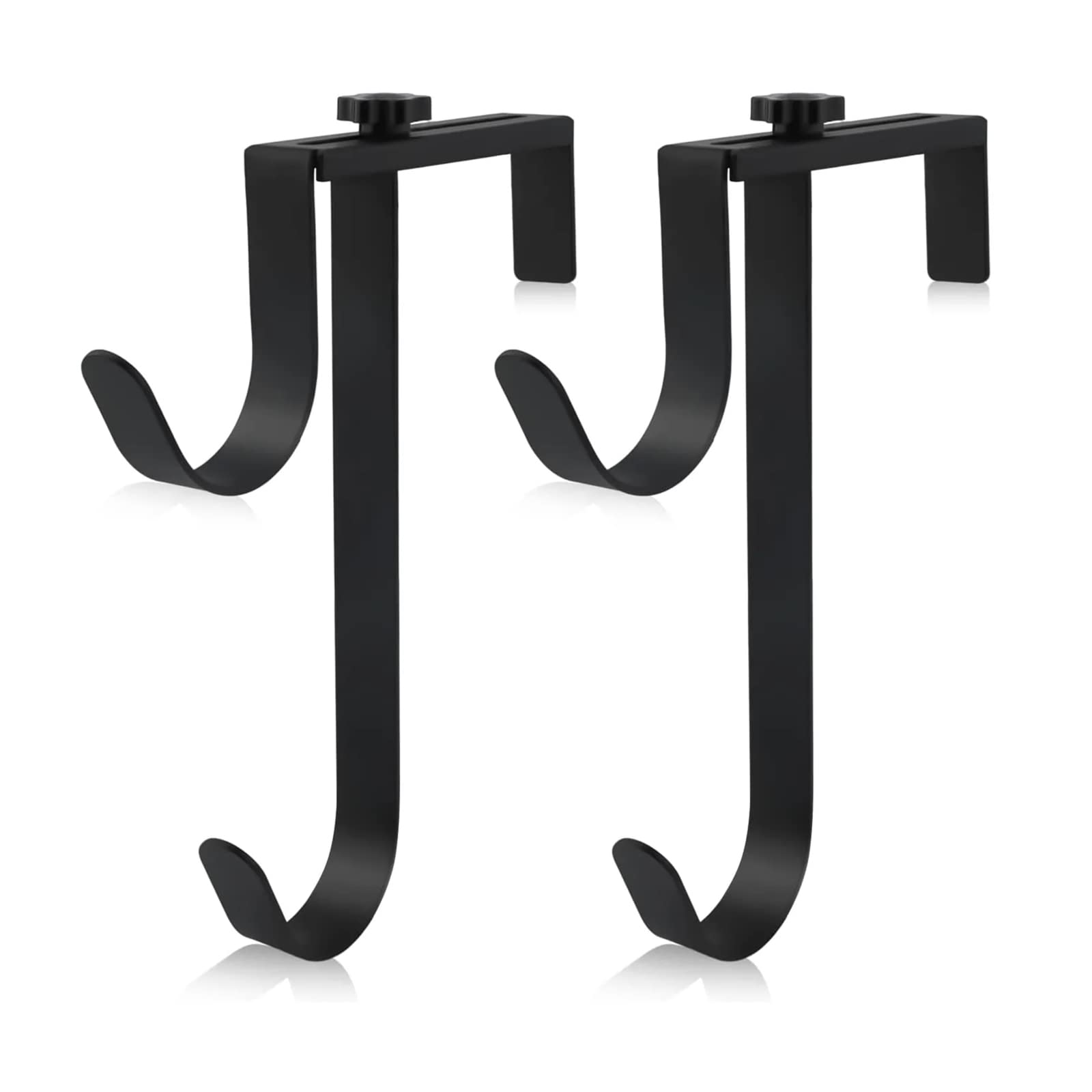 maxant Fence Hooks 2 Pcs, Over Door Hooks Plant Hange 8 inches Stainless Steel Hanging Basket Bracket for Hanging Plants, Planters, Bird Feeders, Lights, Pool Tools