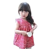 Girls Tops,Haoricu 2017 Hot Sale Summer Cute Baby Toddler Girl Floral Sleeveless Vest Shirt Dress