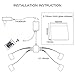 TORCHSTAR Multicolor LED Glass Edge Lighting Kit: 4pcs LED Glass Shelf Lights + Controller + IR Remote + UL Listed Power Adapter for Glass Shelf, Glass Cabinet, Countertop Decorative Lighting