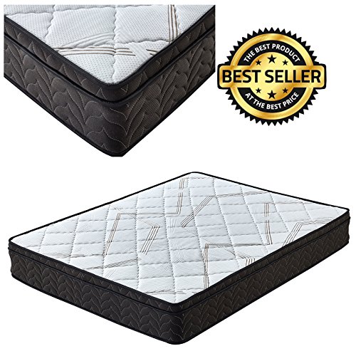 Premium Sleep Comfort 9 Inch Queen Euro Top Mattress Soft Plush Pillow Top Mattress Queen Model Q-007