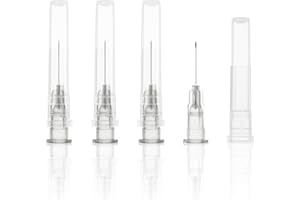 JIBENGAO 27G 1/2 Inch Needle (27g 13mm), 100Pcs Individually Wrapped Lab Needles