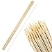 Whole Stix Bamboo Marshmallow Roasting Barbecue Sticks Extra Long Bamboo Skewers Perfect for Hot Dog Camping Bonfires 100% Biodegradable 150 Pc