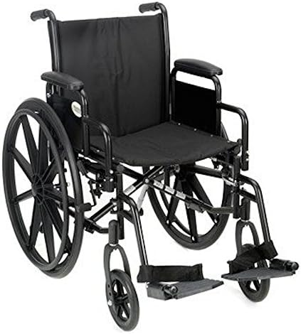Manual K3 Lightweight Bariatric Wheelchair Seat Size: 16" W