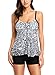 CharmLeaks Womens Two Piece Tankini Swimsuits Bathing Suit Tankini Tops Swimsuits