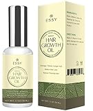 Natural Growth Hair Oil with Caffeine - Hair Growth Oil for Stronger, Thicker, Longer Hair 1.7 oz