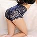 EZMBRAND Hipster 100% Cotton Lace Hollow Out High Waist no Trace Panties for Women