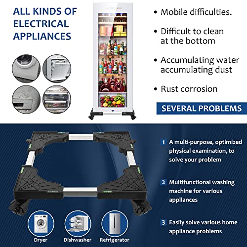 I'SMARTMOON MiniFridgeStand Universal Mobile Base Dolly Roller With 4
