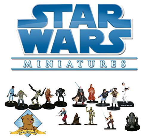 10 Assorted Star Wars Miniatures Grab Bag! By Golden Groundhog
