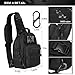 KAMI 900D Tactical Sling Bag Pack Military Rover Shoulder Sling Backpack Molle Assault Range Bag Everyday Carry Bag Day Pack with Tactical USA Flag Patch & New Type Tactical D Ring