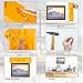IUEGB Picture Hanger Tool and Mini Acrylic Keychain Block Level Vial for Photo Frames, Mirrors, Clocks, Artwork, Wall Coverings and All Types of Suspension Hardware(Yellow).