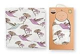 Milkbarn Organic Cotton Muslin Swaddle Blanket - Hummingbird