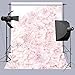 FUERMOR Blooming Roses Floral Wall Photography Backdrop Art Studio 5x7ft Pink Flowers Photo Background A201
