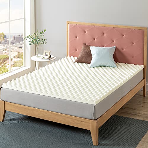 ZINUS 2 Inch Copper Cooling Memory Foam Mattress Topper with Airflow