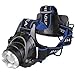 WINDFIRE 1800 Lumens CREE XM-L T6 LED Waterproof 3 Modes Design Zoomable Head LED Torch Flashlight with Charger and 2 x 18650 Rechargeable Batteries for Outdoor Hiking, Riding, Camping