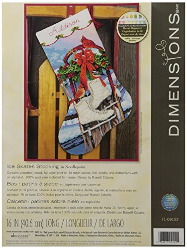 Dimensions "Ice Skates" Stocking Needle Point Kit, Multi-Colour