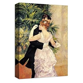 Canvas Wall Art Dance in The Country by Pierre-Auguste Renoir Canvas Prints Home Artwork Decoration for Living Room,Bedroom - 12x18 inches