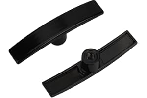 SAQXK 2pcs Aluminum RV Dump Valve Handle Black Replacement for Valterra Waste Valve Handle, RV Camper Dump Tank Handle Gate Valves T1003-6MN Universal Size Gate Valves for Gray Black Water Tanks