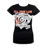All Time Low Women's Find Our Way Skinny T Shirt - Medium, Black