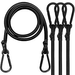 Bungee Cords with Carabiner, 72 Inch Long Heavy