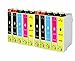 Generic Remanufactured Ink Cartridges Replacement for Epson T200XL (4x Black, 2x Cyan, 2x Magenta, 2x Yellow, 10-Pack)